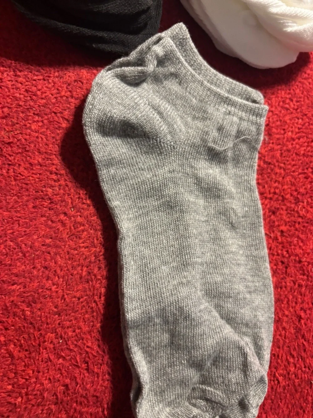 Men's No-Show Sock 10-Pairs 4- Black, 5-White & 1- Gray size 6-8 unisex New